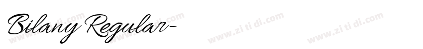 Bilany Regular字体转换